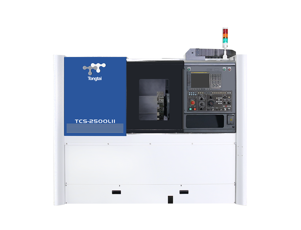 CNC Lathe-TCS-2500LII-front-blue